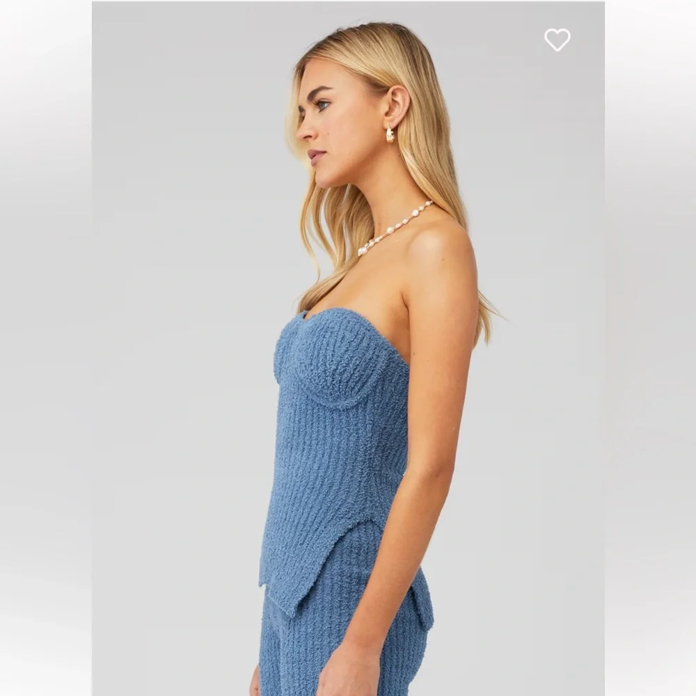 NWOT 4TH & RECKLESS LIRIA KNIT SOFT CORSET STYLE TOP